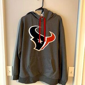 HOUSTON TEXANS GRAY NFL PRO LINE APPAREL PULLOVER HOODIE SIZE XL